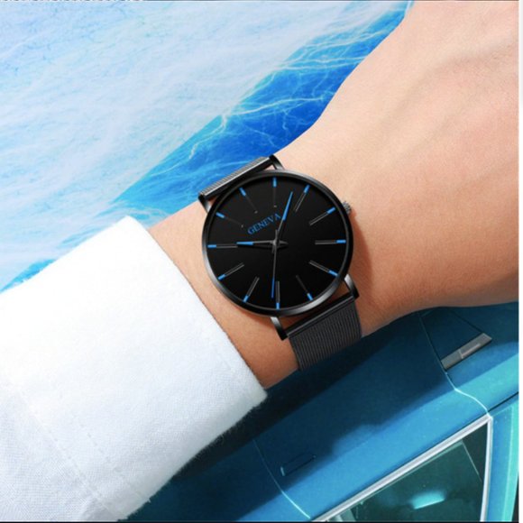 Other - Dark Gray and Black/ Blue Accent Watch🥶